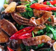 Stir-fried Pig Kidney with Snow Peas