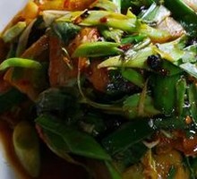 Stir-fried Pork Belly with Garlic Chives