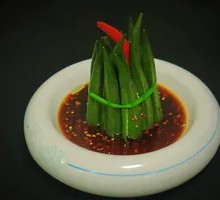 Drained Okra with Sauce