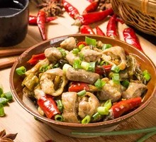 Spiced Pig Intestines Salad