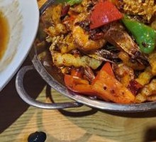 Dry Pot Squid and Shrimp