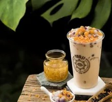 Taro Ball Sweet Rice Wine Milk Tea