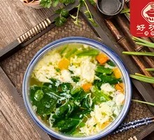 Spinach and Egg Drop Soup
