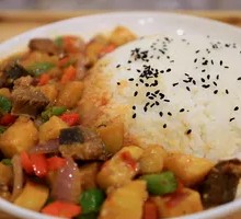 Beef and Potato Rice Bowl