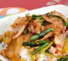 Sautéed Pork with Bok Choy