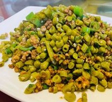 酸豆角炒肉末