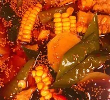 Spicy Vegetable Cold Dipping Chicken