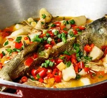 Steamed Sea Bass with Chopped Chili