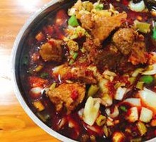 Spicy Pork Rib Wide Noodles