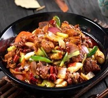 Spicy Dry Pot Rabbit and Chicken
