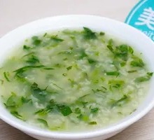 Green Vegetable Rice Porridge