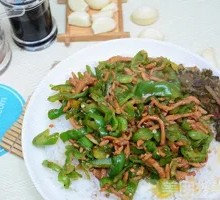 Green Pepper Shredded Pork Rice