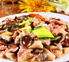 Shiitake Mushroom and Pork Slices