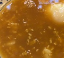 Red Sugar Fermented Rice Egg Soup