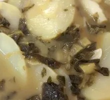 Sour Cabbage and Potato Slices