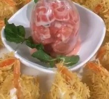 Golden Thread Shrimp Salad