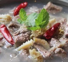 Clear Soup with Beef Offal