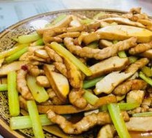 Celery and Tofu Skin Shredded Pork