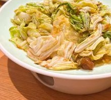 Fried Pork Crumbs with Bok Choy