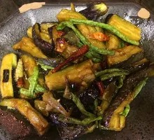Eggplant with Green Beans Braised