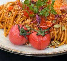 Spicy Shrimp Coconut Pasta