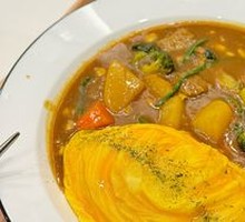 Beef Brisket Omelette Rice