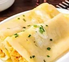 Egg and Meat Floss Pancake