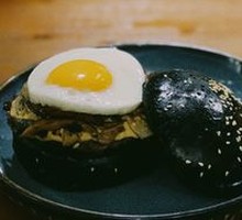 Mushroom Cheese Beef Burger