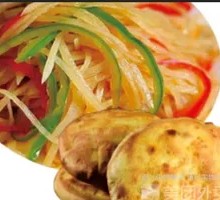 Potato Shreds in Flatbread