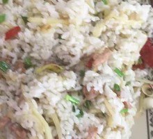 Potato and Pork Fried Rice