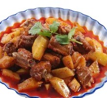 Stewed Pork Ribs with Potato Rice Bowl