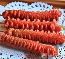 炸开花肠
