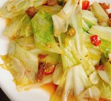 Fried Pork Crumbs with Bok Choy