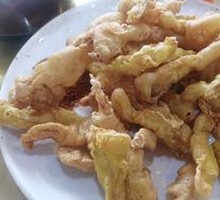 Fried Enoki Mushrooms
