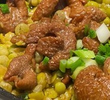 Green Pea and Intestine Stir-fry
