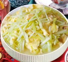 Scallion omelette