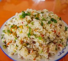 Donkey Meat Fried Rice