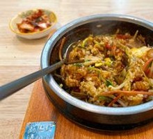 Spicy Squid Stone Pot Rice Bowl