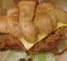 Spicy Pineapple Crispy Chicken Burger