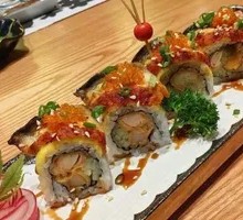 Eel and Cheese Fried Shrimp Roll