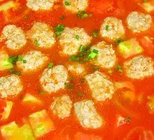 Tomato and Meatball Soup