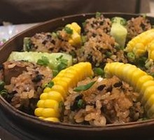Steamed Pork Ribs with Black Rice
