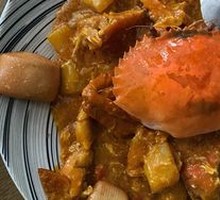 Curry Golden Egg Fried Crab