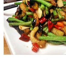 Stir-fried Green Beans with Eggplant