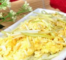 Scallion omelette