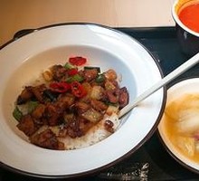 Pan-fried Chicken Rice Bowl