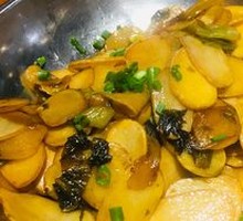 Sour Cabbage and Potato Slices