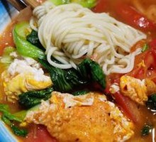 Tomato Egg Noodle Soup