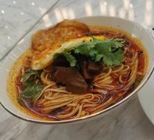 Braised Beef Noodles with Bamboo Shoots and Fried Egg