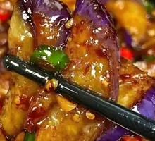 Fried Eggplant with Rice